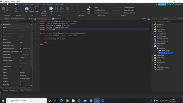 How to make a Random Team Changer | Roblox Studio. смотреть онлайн