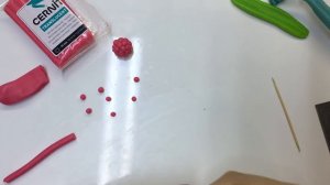 МАЛИНА из полимерной глины ПРОСТОЙ мастер класс /Polymer clay