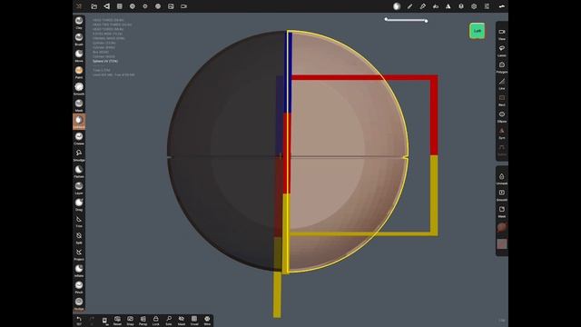 SCULPTING A HEAD IN NOMAD SCULPT Using The Loomis Method - Part 1 - Basic Scaling