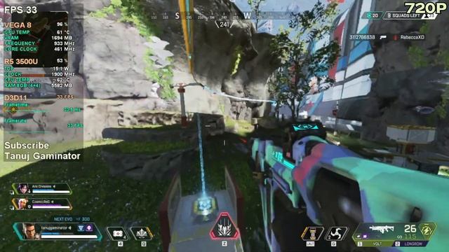 APEX LEGENDS S16 | RYZEN 5 3500U | 8GB RAM | VEGA 8 | BENCHMARK смотреть онлайн