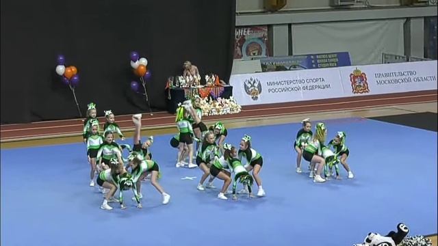 Команда Панда, Санкт-Петербург. Чирлидинг группа дети 8-11 лет. Москва, Всероссийские соревнования. смотреть онлайн