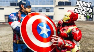 ГТА 5 МОДЫ КАПИТАН АМЕРИКА VS ЖЕЛЕЗНЫЙ ЧЕЛОВЕК! #4 ОБЗОР МОДА В GTA 5 ЭКСПЕРИМЕНТЫ! ВИДЕО ИГРЫ ГТА 5