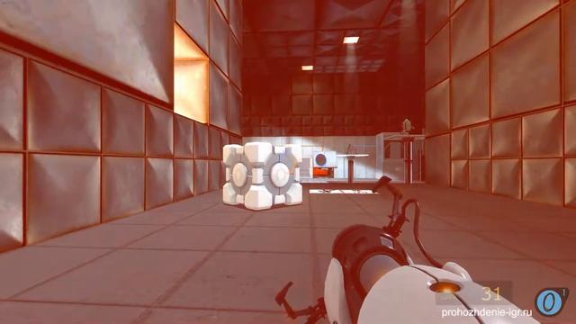 Portal 1-18. Камера испытаний 18. Минимум порталов. Минимальное время. Минимум шагов. Прохождение смотреть онлайн