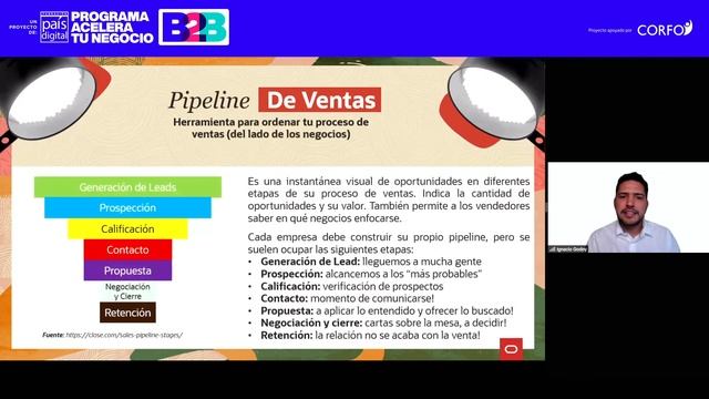 Cápsula Master Class B2B: Ignacio Godoy, Oracle. "Funnel de ventas y Pipeline de ventas" смотреть онлайн