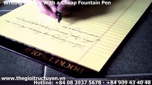 Writing Quickly With a Cheap Fountain Pen - thegioitructuyen.vn смотреть онлайн