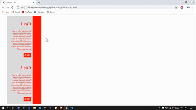3D Spinner Cards CSS | Cards rotate Affect смотреть онлайн