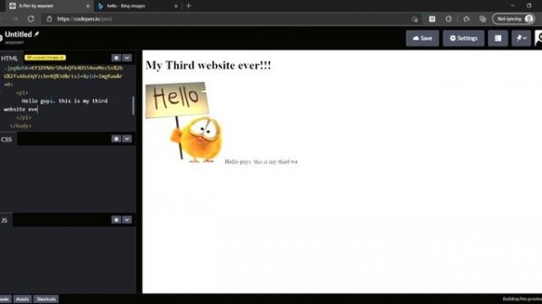 How to make a website using codepen.io tutorial