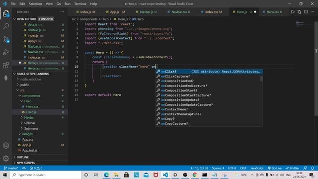 Build Stripe Landing Page in React JS | React JS Beginner Project смотреть онлайн