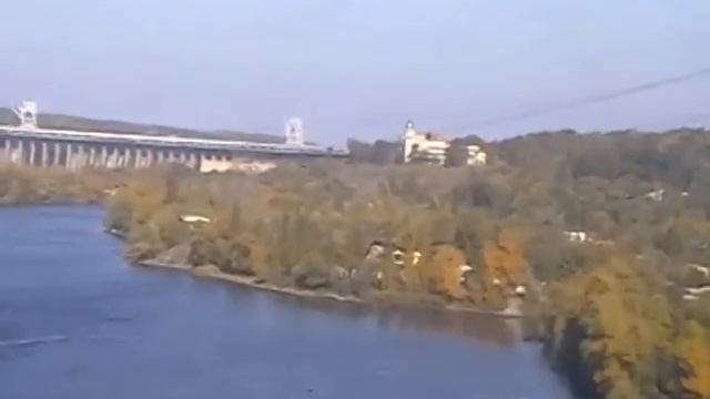Вид из поезда. Запорожье 2. Зелёный яр. ДнепроГЭС. Хортица. Тернополь. Осень 2011. Way to Lvov. смотреть онлайн