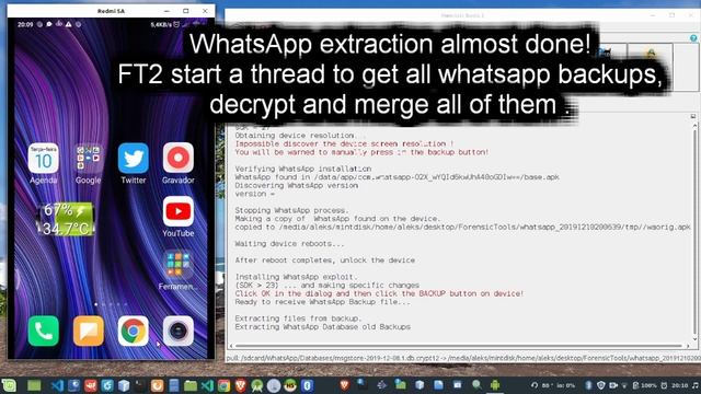 WhatsApp Extractor - Forensic Tools 2 - Recover deleted messages - Works on Android 6,7,8, 9... смотреть онлайн