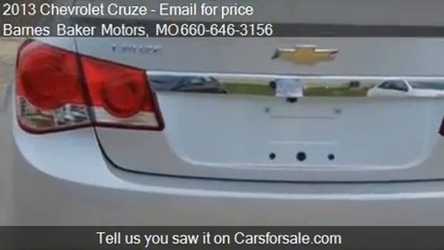 2013 Chevrolet Cruze Sedan 2LT - for sale in Chillicothe, MO смотреть онлайн