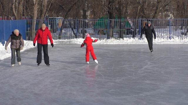 На катке в парке им. Терешковой 22.01.17 смотреть онлайн