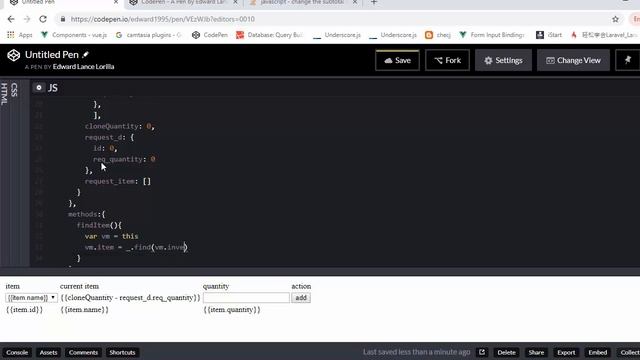 vuejs change the current quantity dynamically when the requested quantity changes смотреть онлайн