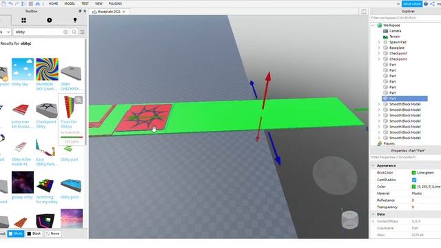 роблокс студио [roblox studio] 4 урок как сделать паркур смотреть онлайн