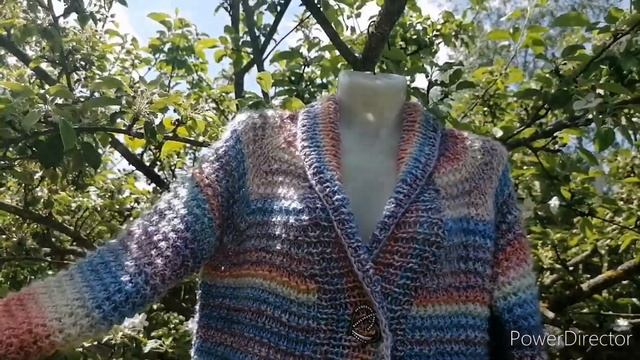 Кардиган для бабушки из пряжи нако артист! Как вязала, сколько пряжи ушло?! смотреть онлайн
