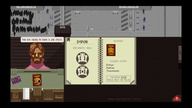 Papers Please- Дедуль, а Дедуль а где ваш паспорт !? смотреть онлайн