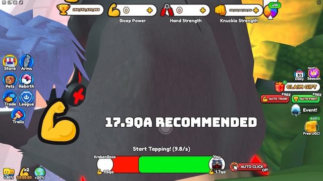 БАГ-ГАЙД на Супер Ребитхи в Arm Wrestling Simulator смотреть онлайн