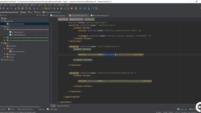 4 Actionname ile Broadcast Receiver | Android Broadcast Receiver ve Service Dersleri смотреть онлайн