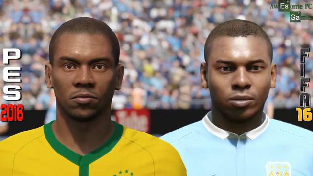 PES 2016 VS FIFA 16 Faces comparison смотреть онлайн