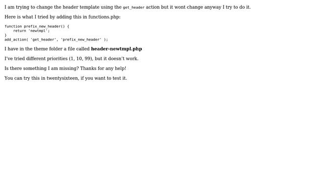 Wordpress: get_header action not working смотреть онлайн