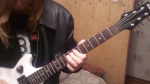 Игра на электрогитаре. Простой Дэт метал. easy death metal on guitar
