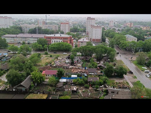 Вид с балкона дома Новая 24. Виды Благовещенска из разных домов нашего города смотреть онлайн