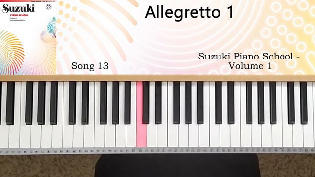 Allegretto 1 (No. 13) - Suzuki Piano School - Volume 1 смотреть онлайн