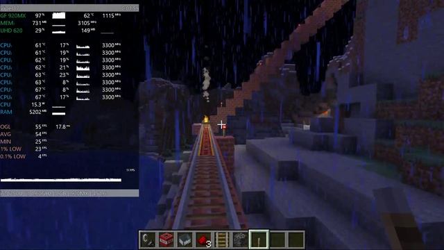 Core i5 8250u + GeForce 920MX = MINECRAFT смотреть онлайн