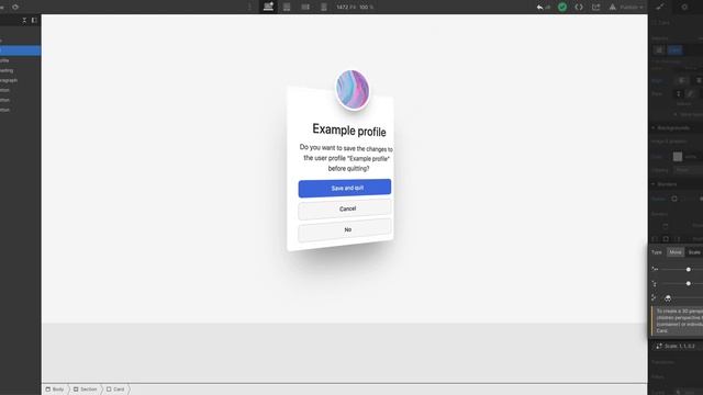 Exaggerate depth using scaleZ — Webflow tutorial смотреть онлайн