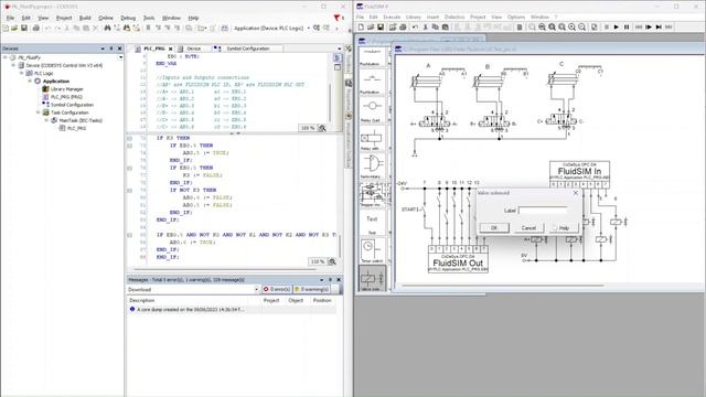 CODESYS: connection with FluidSim through OPC DA Server - FluidPyPLC example and SETUP смотреть онлайн