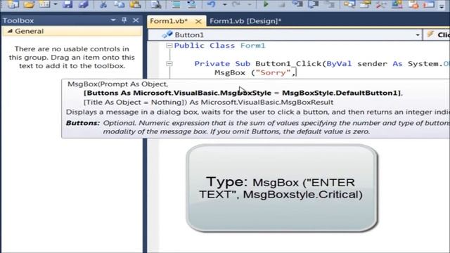 How To: Make an Error Message Box in Visual Basic 2010 Express|HD| смотреть онлайн