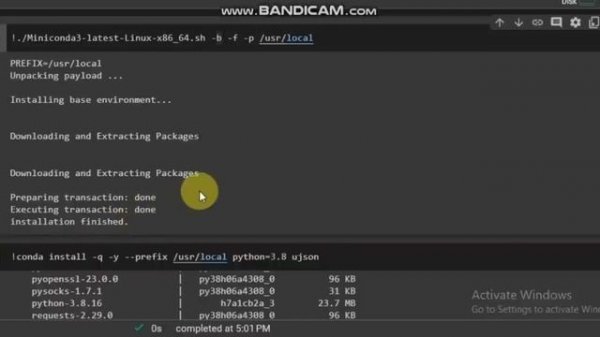 Creating Virtual Environment on Google Colab using Python