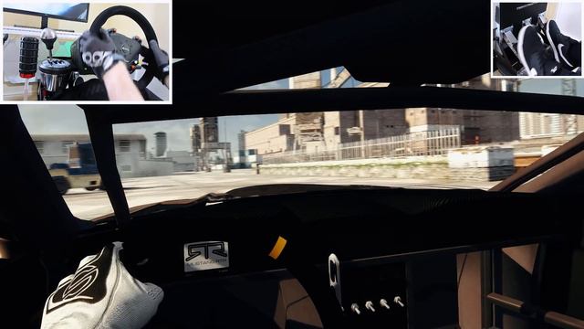 GYMKHANA: MONSTER ENERGY RTR MUSTANG (STEERING WHEEL) | Assetto Corsa смотреть онлайн