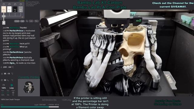 20hrs LEFT of 3 1/2 day print! 180% Dark Death Trooper! Printed on a Bambu Lab X1-Carbon 4 of 4 смотреть онлайн