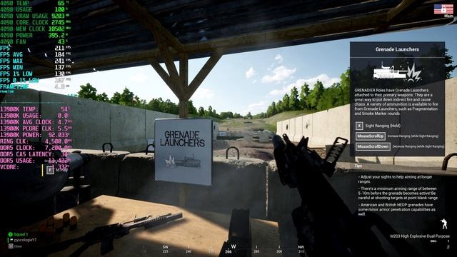 13900K + 4090 4K Ultra Squad DDR5-7200MHz CL34 + Samsung Neo G8 Training Session Mil Sim смотреть онлайн