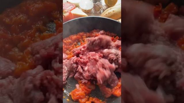 Фаршированный багет???? #вкусно #рецепты смотреть онлайн