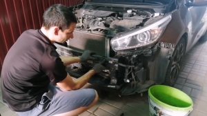 Киа Сид 2: СНЯТИЕ ПЕРЕДНЕГО БАМПЕРА, ЧИСТКА РАДИАТОРОВ, ЧИСТКА ИСПАРИТЕЛЯ, ЗАМЕНА САЛОННОГО ФИЛЬТРА