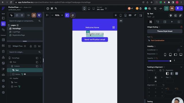 Flutterflow using Firebase authentication email verification смотреть онлайн