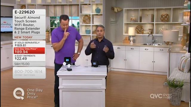 Securifi Almond Touchscreen Wireless Router 2015 on QVC With Host David Venable смотреть онлайн