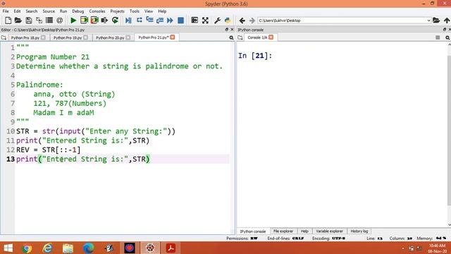Python Lab Part 21:Determine whether a string is palindrome or not. смотреть онлайн