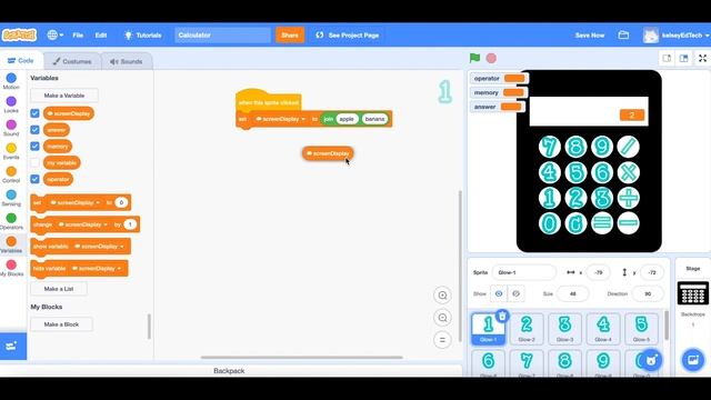 Scratch 3.0 Calculator Tutorial смотреть онлайн