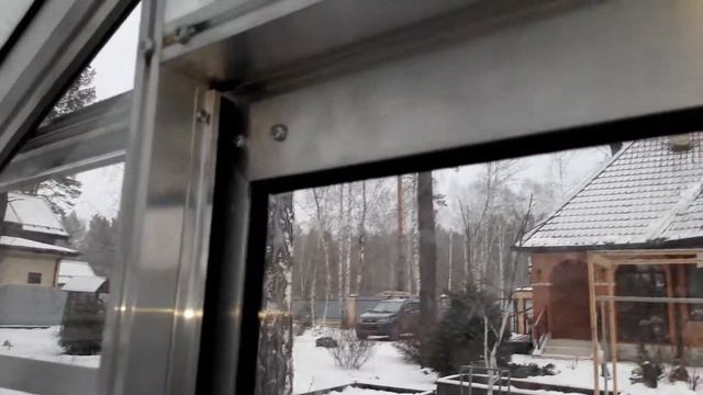 Монтаж теплицы Ботаник со стеклом 24 декабря . www.72теплицы.рф смотреть онлайн