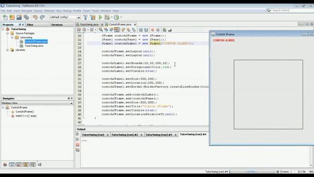 JAVA SWING - 2. JLabel Dan JButton смотреть онлайн