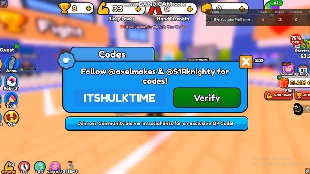 *NEW* ALL WORKING CODES FOR ARM WRESTLE SIMULATOR NOVEMBER 2023! ROBLOX ARM WRESTLE SIMULATOR CODES смотреть онлайн