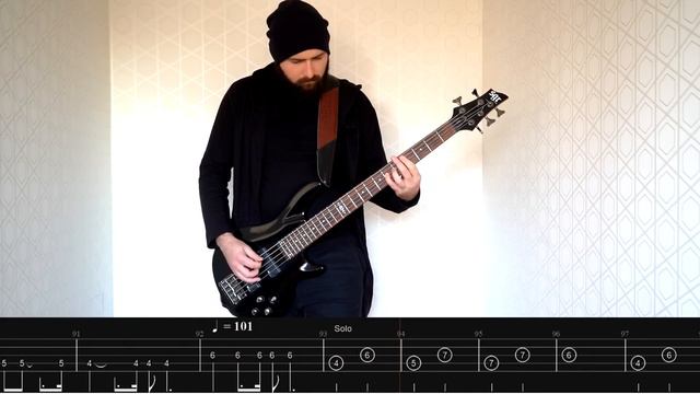 Death - Crystal Mountain Bass Cover (Tabs) смотреть онлайн