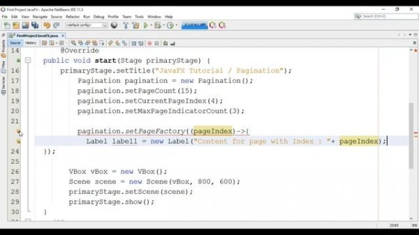 JavaFX Tutorial 25 - Pagination Java GUI