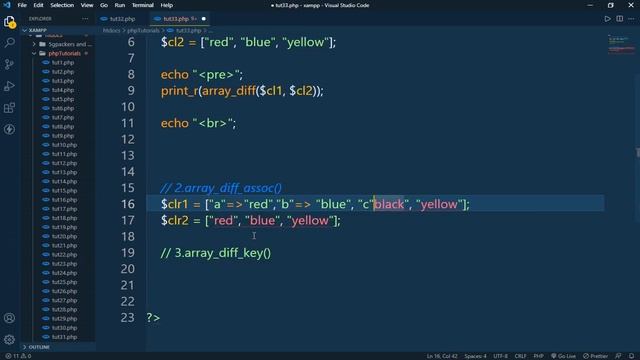array_diff, array_diff_assoc & array_diff_key Function || PHP || EXCELLENT CODE WITH AJ смотреть онлайн