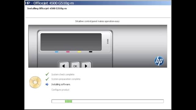 HP Officejet 4500 Windows Setup смотреть онлайн