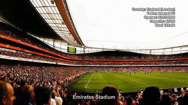#7. Футбольный стадион Emirates Stadium (Англия) смотреть онлайн