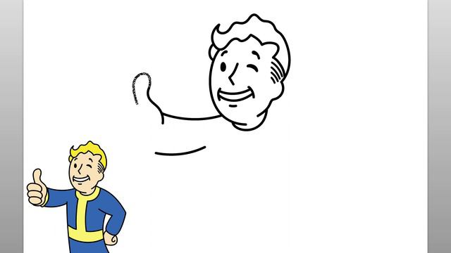 How To Draw Vault Boy From Fallout (Easy Drawing Tutorial) смотреть онлайн